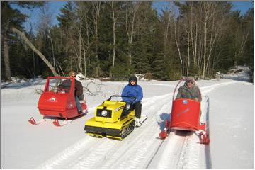 Antique snow machines