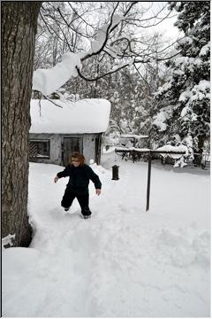 Traipsing through the snow
