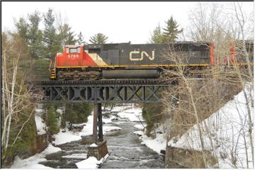 Crossing the trestle