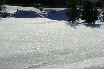 Diamonds in the snow