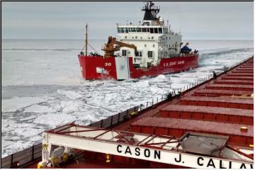 Cruising on an icy Superior