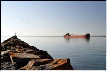 Coming into the harbor